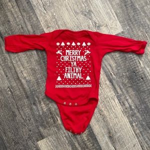 6 month old Christmas onesie